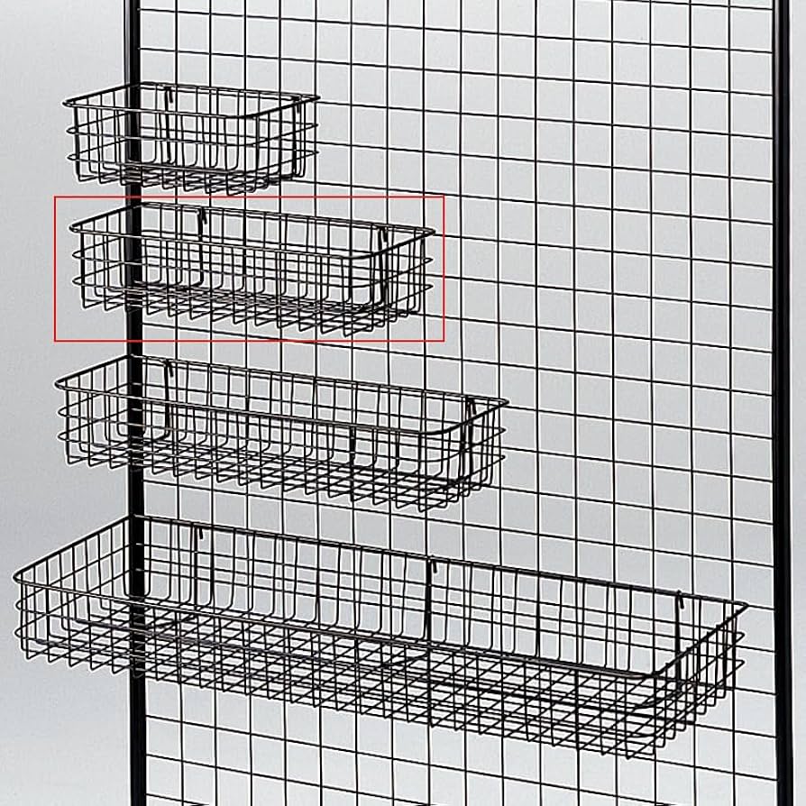 ディスプレイ スチールラック 幅42cm メッシュ